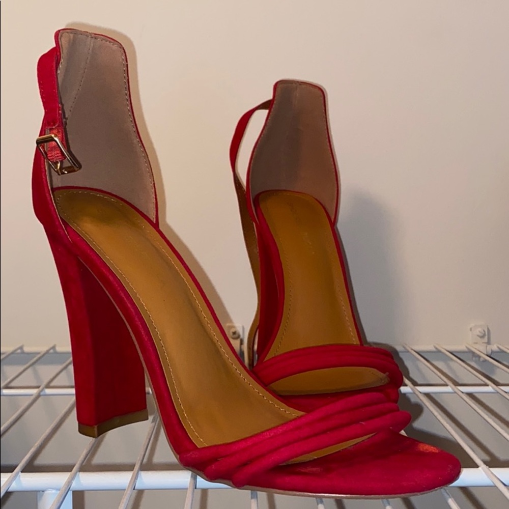 Red Suede Heels
